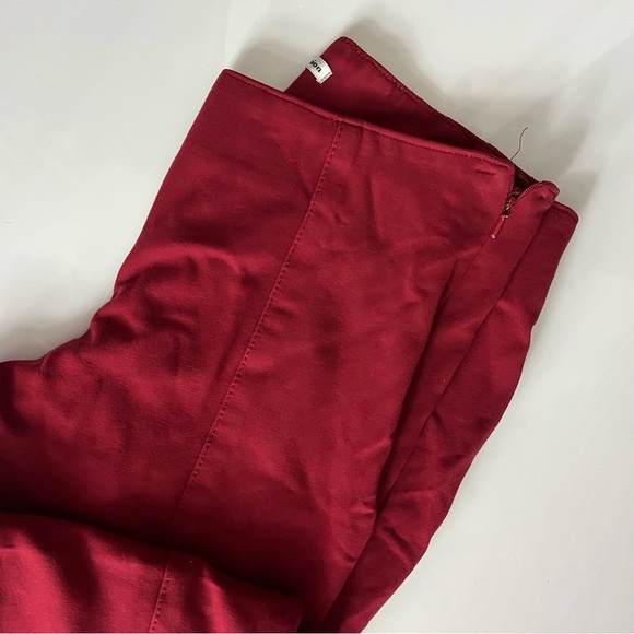 Dalia Collection • Red Skinny Trousers - Picture 3 of 5